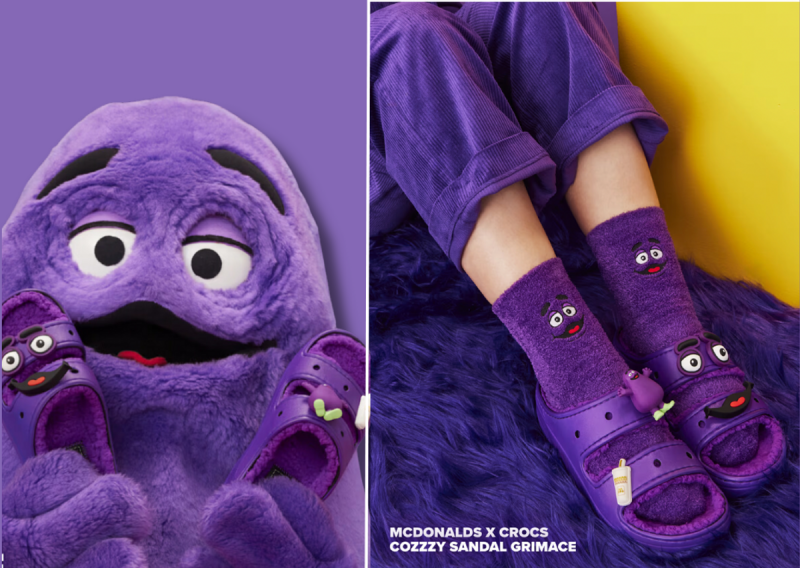 Grimace x Crocs Cozzzy Sandal