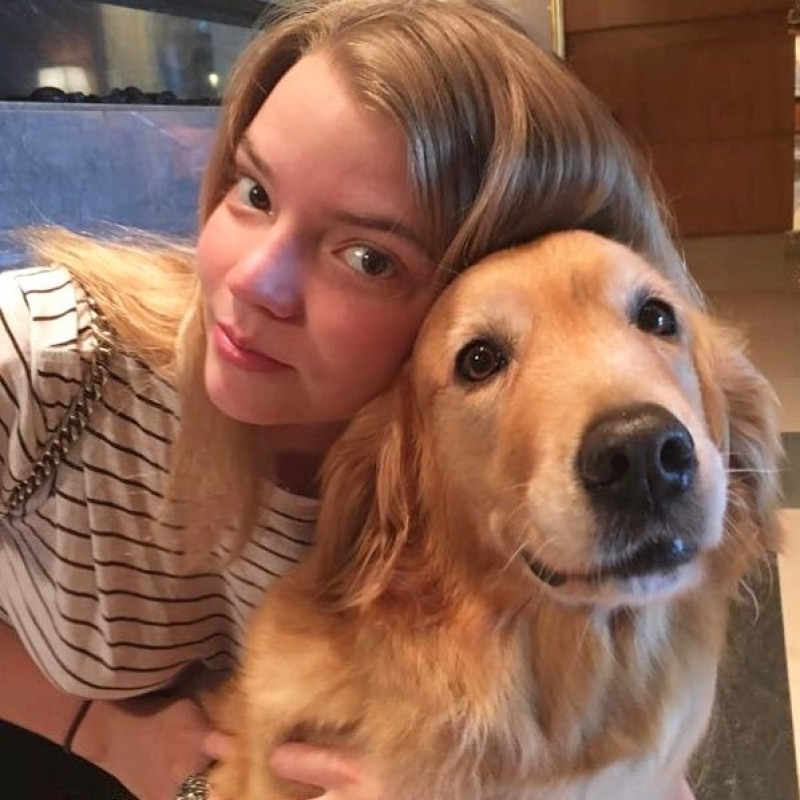 Anya Taylor-Joy with Dog