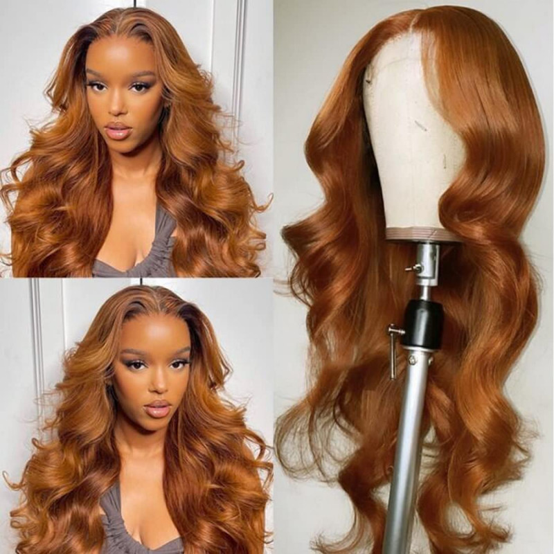 UNICE Highlight Auburn Brown Lace Front Wig