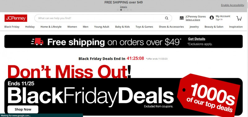 JCPenney Black Friday Deals 2023