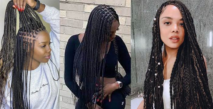 small braids hairstyles black girl｜TikTok Search