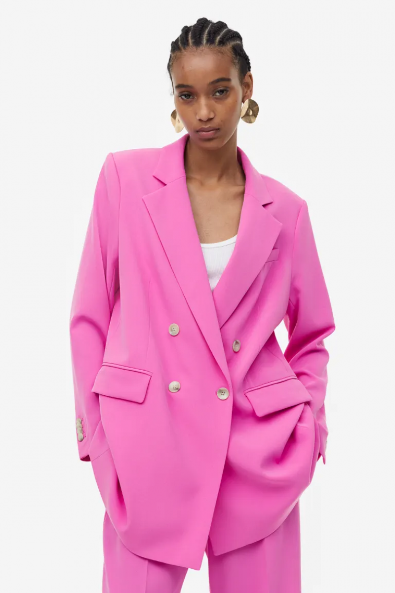 Double Breasted or Buttoned Blazer