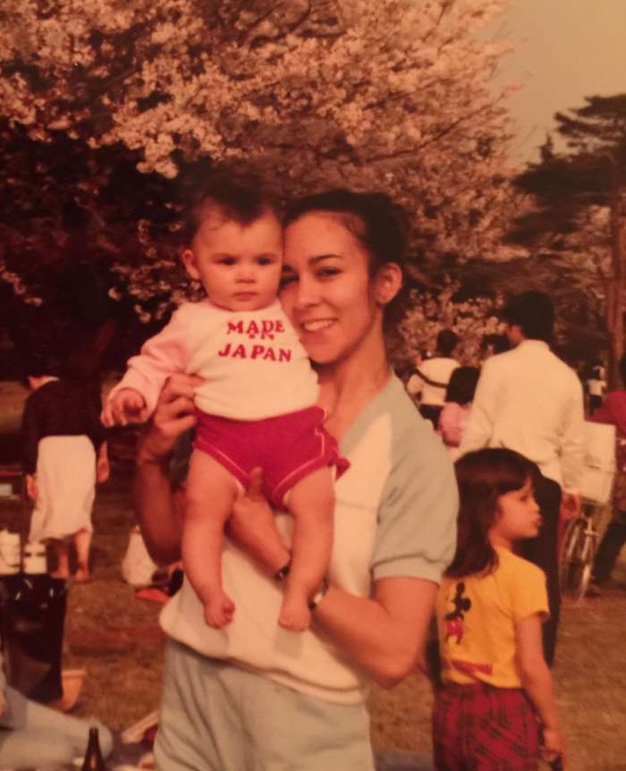 Samaire Armstrong with her mother