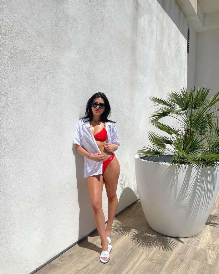 Ellie Zeiler red bikini photo