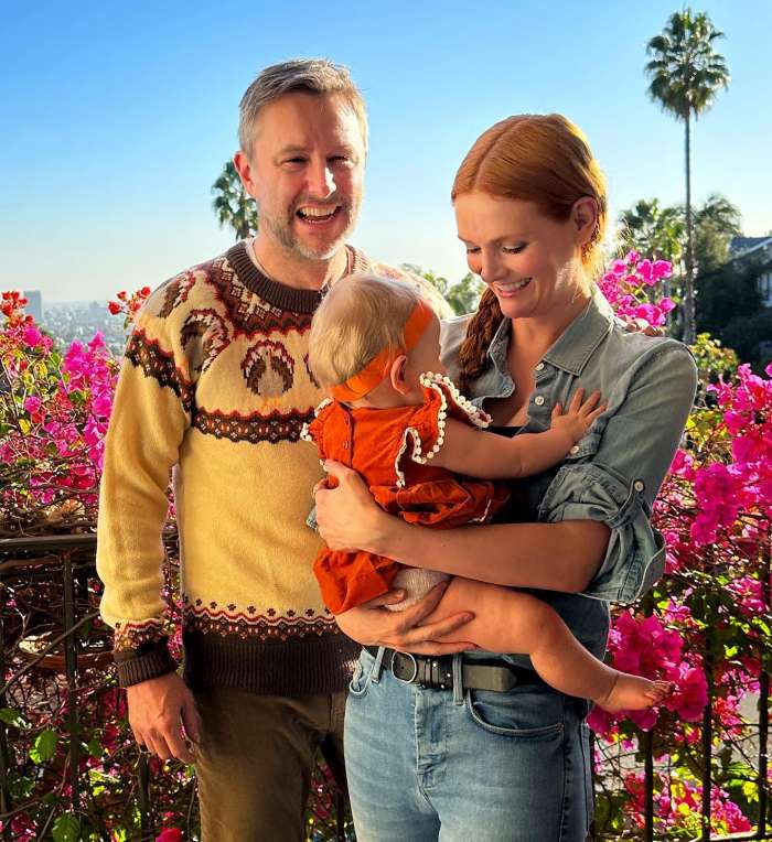 Lydia Hearst and her Huband Chris Hardwick and baby