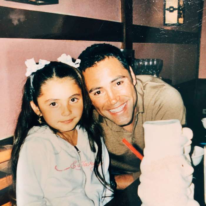  Atiana de la Hoya childhood with father