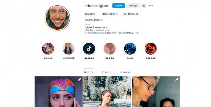 Debora conigliaro's Instagram