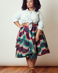 African wax prints, Plus-size clothing, Casual wear: Plus size outfit,  Folk costume  