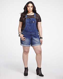 Plus Size Shorts, Plus-size clothing, Romper suit: Plus size outfit,  shirts,  Plus-Size Model  