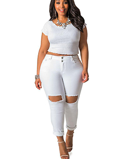 Plus Size Jeans, Slim-fit pants, Plus-size clothing: Plus size outfit,  Ashley Stewart  