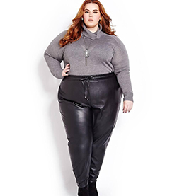 Plus Size Leather, Tess Holliday, Plus-size model: Plus size outfit,  Lane Bryant  