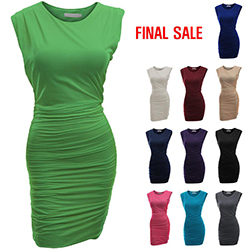 [FINAL SALE]Doublju Women's Classic Slim Fit Sleeveless Sexy Bodycon Dress: Bodycon dress,  Women Sleeveless Dress  