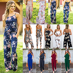 Women's Floral Clubwear Summer Playsuit Bodycon Party Jumpsuit Romper Trousers: 
