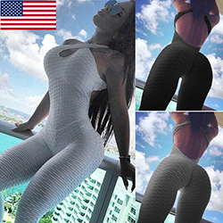 Fashion Women Sport Yoga Gym Rompers Suit Fitness Workout Jumpsuit Bodysuits USA: 
