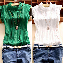 New Women Summer Lace Vest Top Sleeveless Blouse Casual Tank Tops T-Shirt Tee: Denim Outfits  