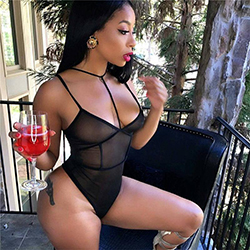 Bodysuit Women Bodycon Jumpsuit Summer Hollow Out Rompers Bodysuit Sexy S-XXL: 