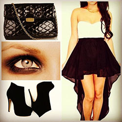 Cute Prom Outfit Ideas: #event #occasion #followme #follow #tags #like #black #bag #heels #eyes #smokey ...: 
