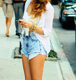 Best summer clothes to wear shorts blue and white...: 