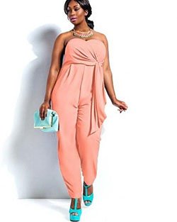 Romper suit, Shoulder strap - jumpsuit, dress, boilersuit, slip: Plus size outfit  