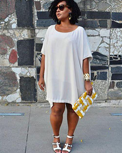 Plus Size Mini Dress For Women To Look Elegant: 