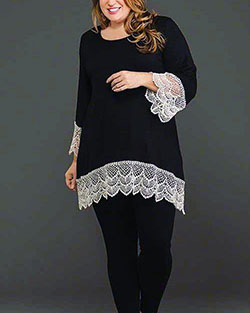 Casual wear, Johnny Was - tunic, clothing, t-shirt, leggings: Plus size outfit,  Clothing Ideas  