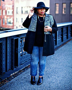 #plussize #jeans #denim #hat #stylish #instafashion #beyourself...: Plus size outfit  