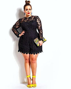 Latest Collection Of Stylish Plus Size Dresses: Cute Outfit For Chubby Girl,  Chubby Girl attire  