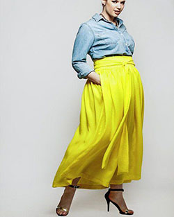 Chloe Marshall, Plus-size clothing - skirt, fashion, model, clothing: Plus size outfit,  Plus-Size Model,  FLARE SKIRT,  Twirl Skirt  