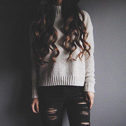 Ripped Sweater,  Casual wear: Teen outfits  