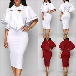 USA  Fashion Women's Bandage Bodycon Short Sleeve Club Party Cocktail Mini Dress: Bodycon dress,  Cocktail Mini Dress  