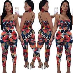 Sexy Women Sleeveless Bandages Bodycon Jumpsuit Romper Clubwear Casual: 