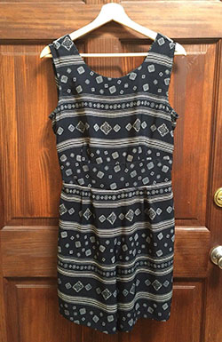 Women's Size 8 Medium Romper Playsuit Jumpsuit Playsuit Navy Vintage: 