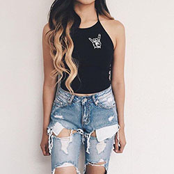 Outfits with shorts - clothing, image, video, photograph: summer outfits  