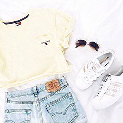 Shorts Outfit Crop top, Casual wear: summer outfits  
