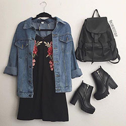 Shorts Outfit Jean jacket, Casual wear: summer outfits  