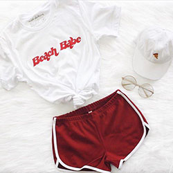 Outfits with shorts - sleeve, briefs, font, undergarment: summer outfits  
