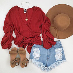 Shorts Outfit Casual wear, Petite size: summer outfits  