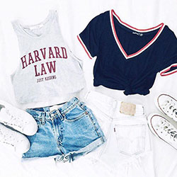 Shorts Outfit Casual wear, Grunge fashion: summer outfits  