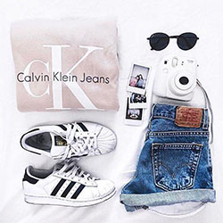 Chuck Taylor All-Stars, Shorts Outfit Like button, Web page: summer outfits  