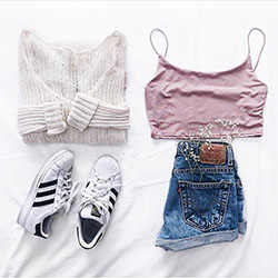 Outfits with shorts - fashion, shoe, product: summer outfits  