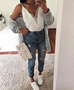 Armoires & Wardrobes, Cute outfits Casual wear, Mom jeans: Lapel pin,  Casual Outfits,  Outfit Ideas  