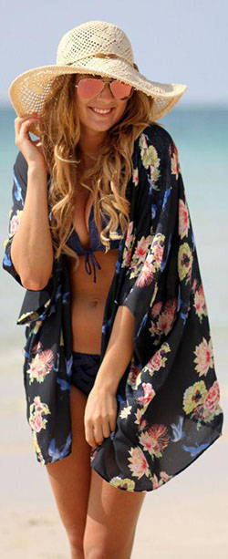 Cool Beach Outfits 2018 : Beach Cover-up: Beach outfit,  Printed Outfits  