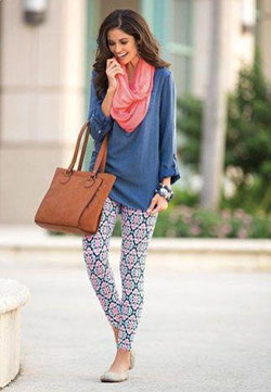 How To Wear Printed Pants : Fashionable To Styling Ideas With Leggings 12: Printed Pants,  print Trousers  