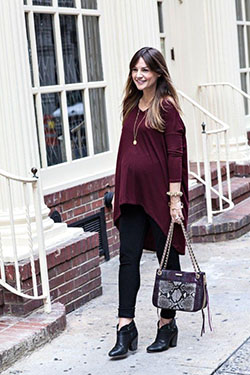 Pregnancy Outfits Ideas : Fall Baby Bump Style - Fashion blogger @Kat Ellis F. Harper wearing the Isabella...: 