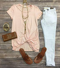 Back to school outfits: Knotted Top: Blush from privityboutique: 
