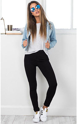 What To Wear With Black Jeans : Fashion Killa jacket in light wash denim | SHOWPO Fashion Online Shopping: Boxy Jacket  