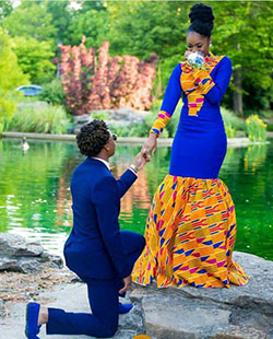 African Fashion #kente #blue: 