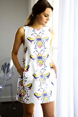 Outfits Ideas for Tall Girls: Queen Bee Shift Dress: Printed Outfits,  BLOCK DRESS  