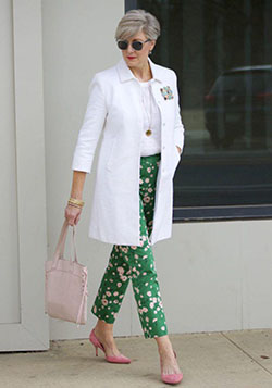 How To Wear Printed Pants : boden white jacket, boden linen shirt, boden green print pants, j.crew pink sued...: Lounge jacket,  Printed Pants,  print Trousers  
