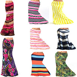Tie Dye Boho Hippie Women's Print High Waist Long Dress Beach Party Maxi Skirts: 